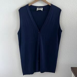 525 Made in America Navy Longline Vest Small